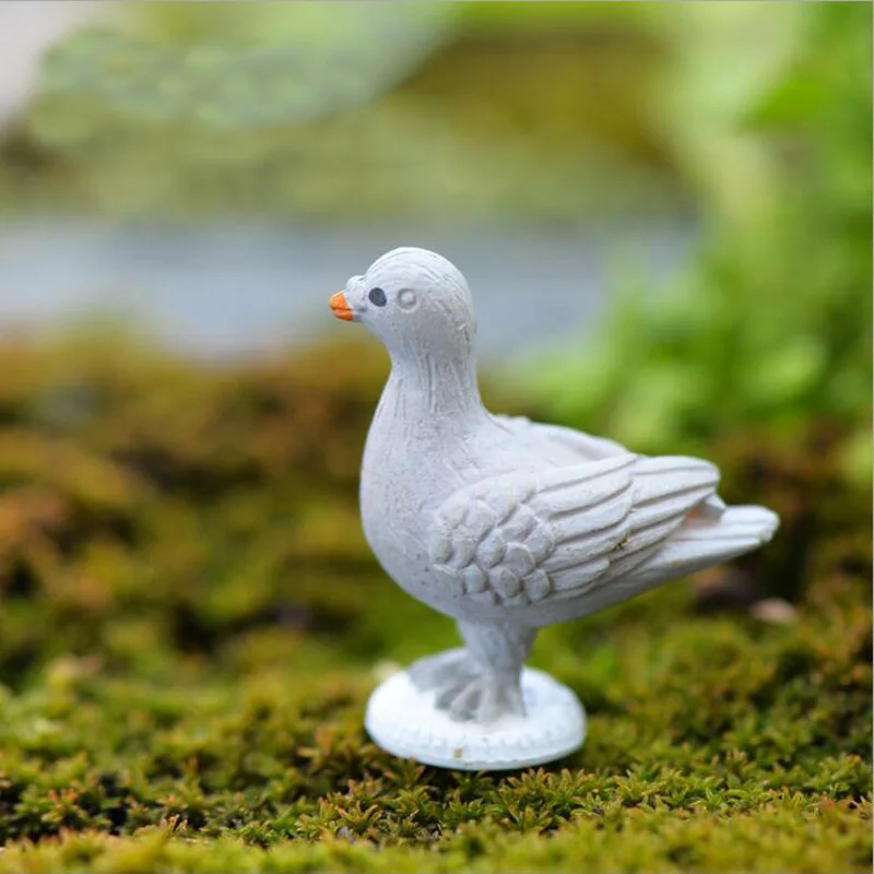 12 шт. мир голубь Фея Сад миниатюры для террариумов Смола искусственное украшение