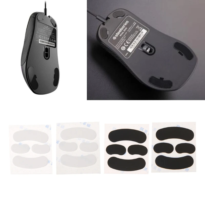 

0.6mm Thickness Mouse Feet Mouse Skates for steel Series Rival / Rival 300 Q1JC
