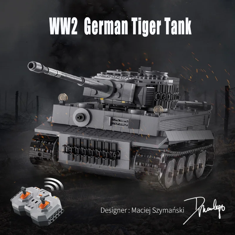Высокотехнологичный Радиоуправляемый немецкий тигровый Танк серии WW2
