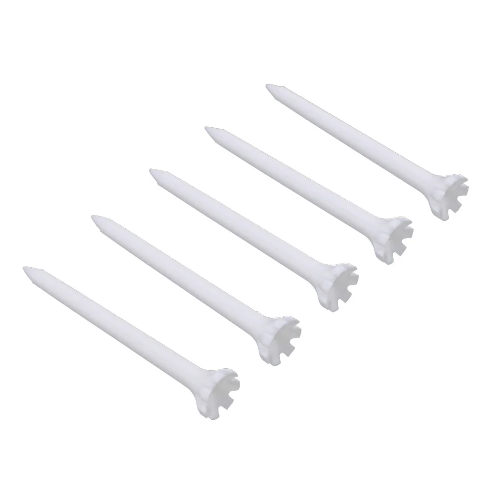 

100pcs/Set 70mm Tees Outdoor Sports Tees Training Equipment Supplies Accessories For Golfer (White)
