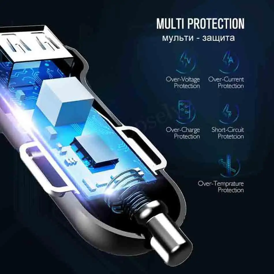 Автомобильное зарядное устройство для телефона автомобильное Mini USB Samsung Note 8 9 S9 S8