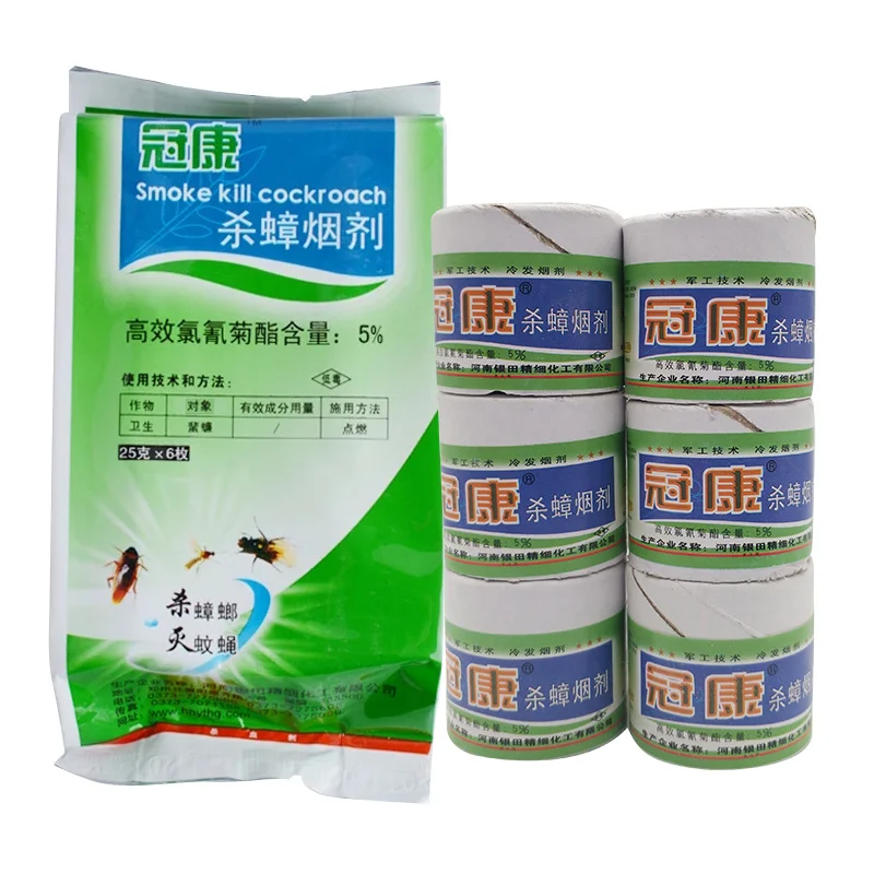 6 шт./лот инсектициды для тараканов волшебный смог насекомых мушек