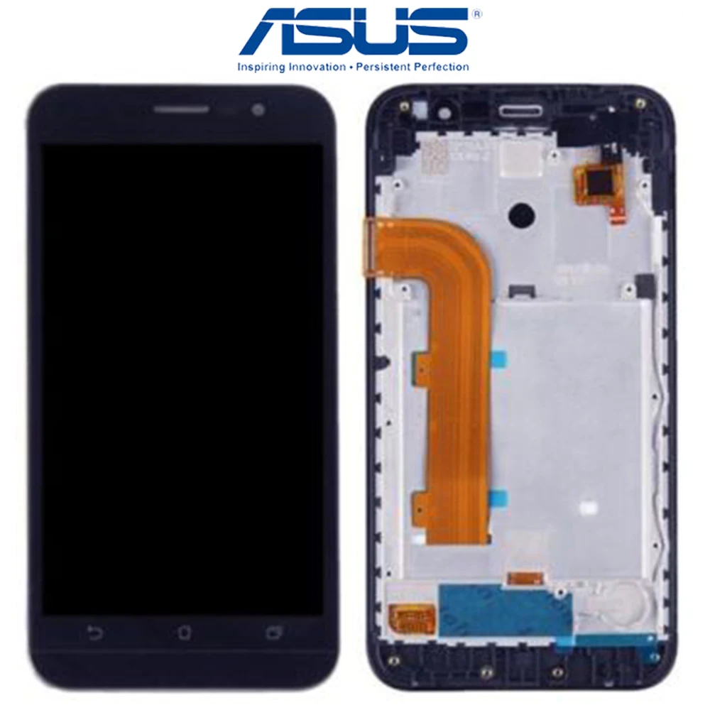 5.0" Original Screen For Asus Zenfone Go ZB500KL LCD Display Touch Screen with Frame For ASUS ZB500KL Display Digitizer X00AD