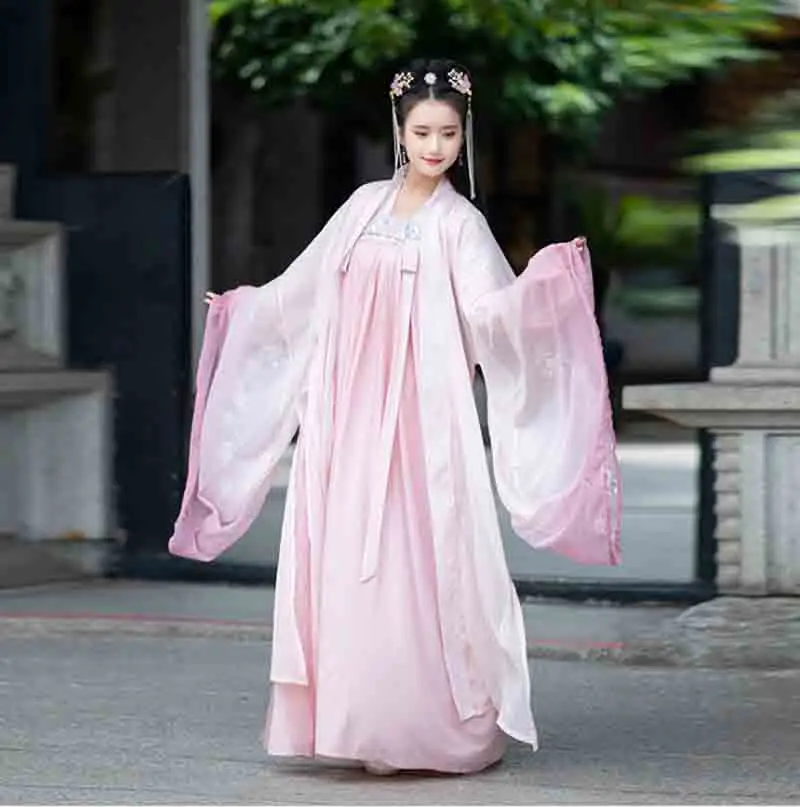 Женские винтажные платья ханьфу в стиле древней китайской династии Тан Женский