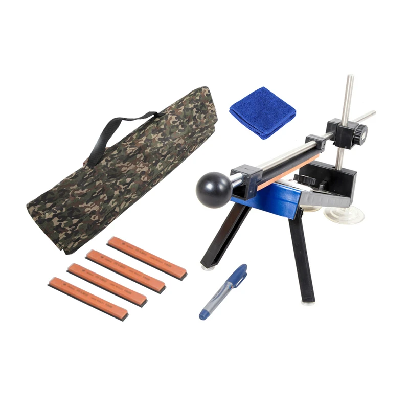 

Professional Knife Sharpener Kitchen Sharpening System Fixed Sharpening Tools Fix Angle Grinder Holder 4 Stones Kit