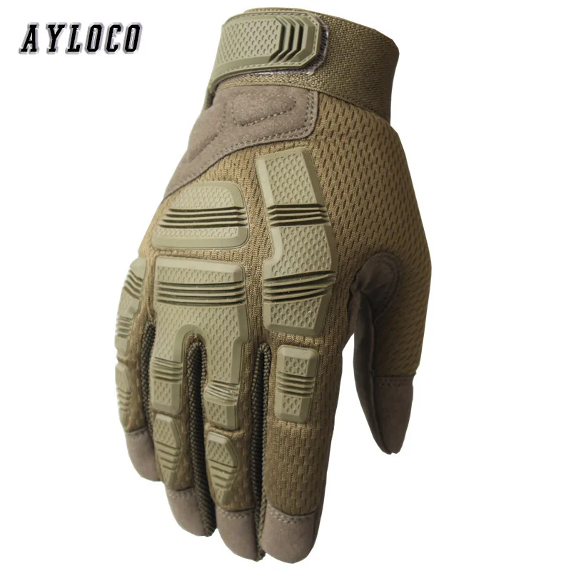 Сенсорный экран резиновые костяшки тактические перчатки из искусственной кожи
