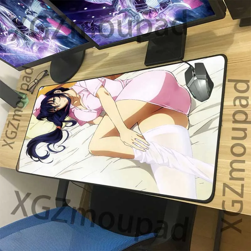 XGZ сексуальный искушение медсестры комический большой игровой коврик для мыши