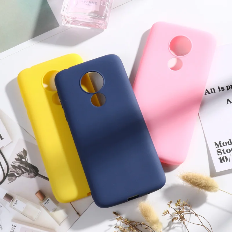 Чехол для Motorola Moto G7 G6 Plus 2018 мягкий ТПУ чехол-накладка карамельных цветов Power E5 Play Go