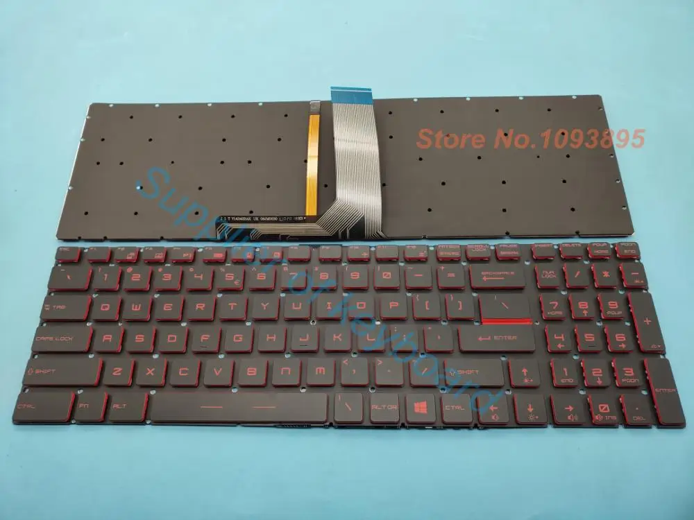 Клавиатура с красной подсветкой для ноутбука MSI GV72 7RE 8RC 8RD 8RE GV72VR 7RF GL62 7REX GL72 7REX Клавиатура с красной подсветкой для ноутбука MSI GV72 7RE 8RC 8RD 8RE GV72VR 7RF GL62 7REX GL72 7REX
