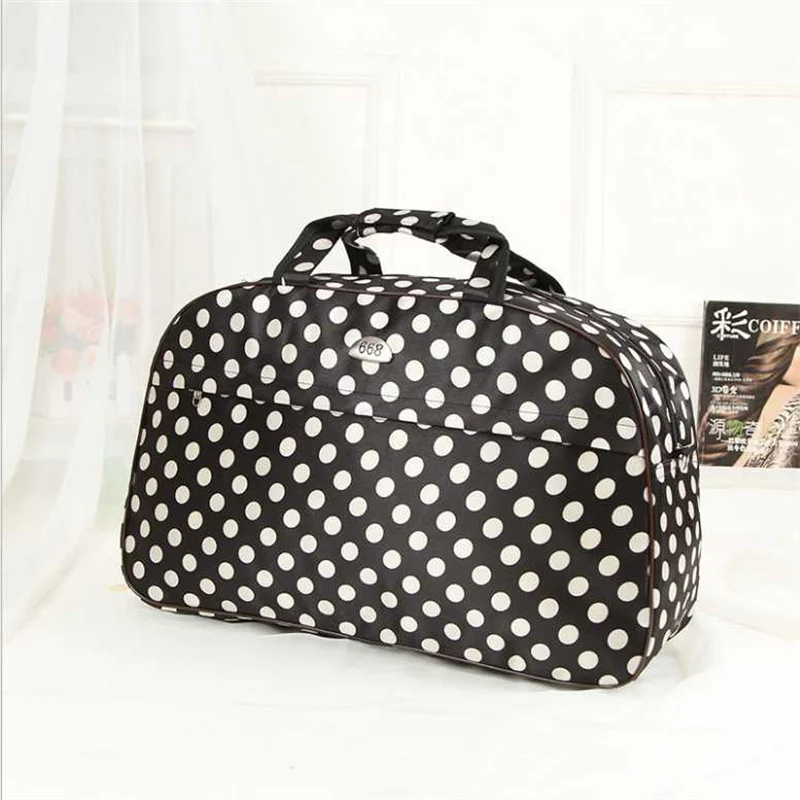 Travel Bag Women Large Capacity Portable Shoulder Duffle Bag Hand Luggage Bag Clothes Organizer Glamor Girl Bags