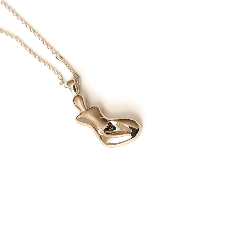 

High Quality Material Copper Necklaces Pendants Gold Silver Color Abstract Shape Pendant Necklaces