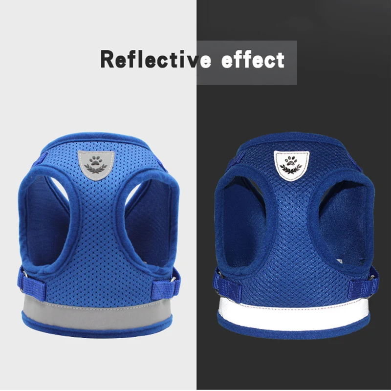 Светоотражающая шлейка для собак регулируемый Воздухопроницаемый мягкий