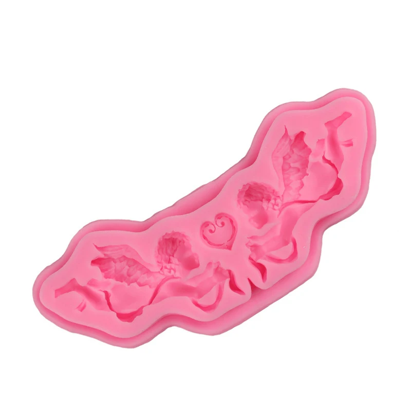 Маленький ангел Купидон форма силиконовая 3D фотообои помадка торт шоколадная