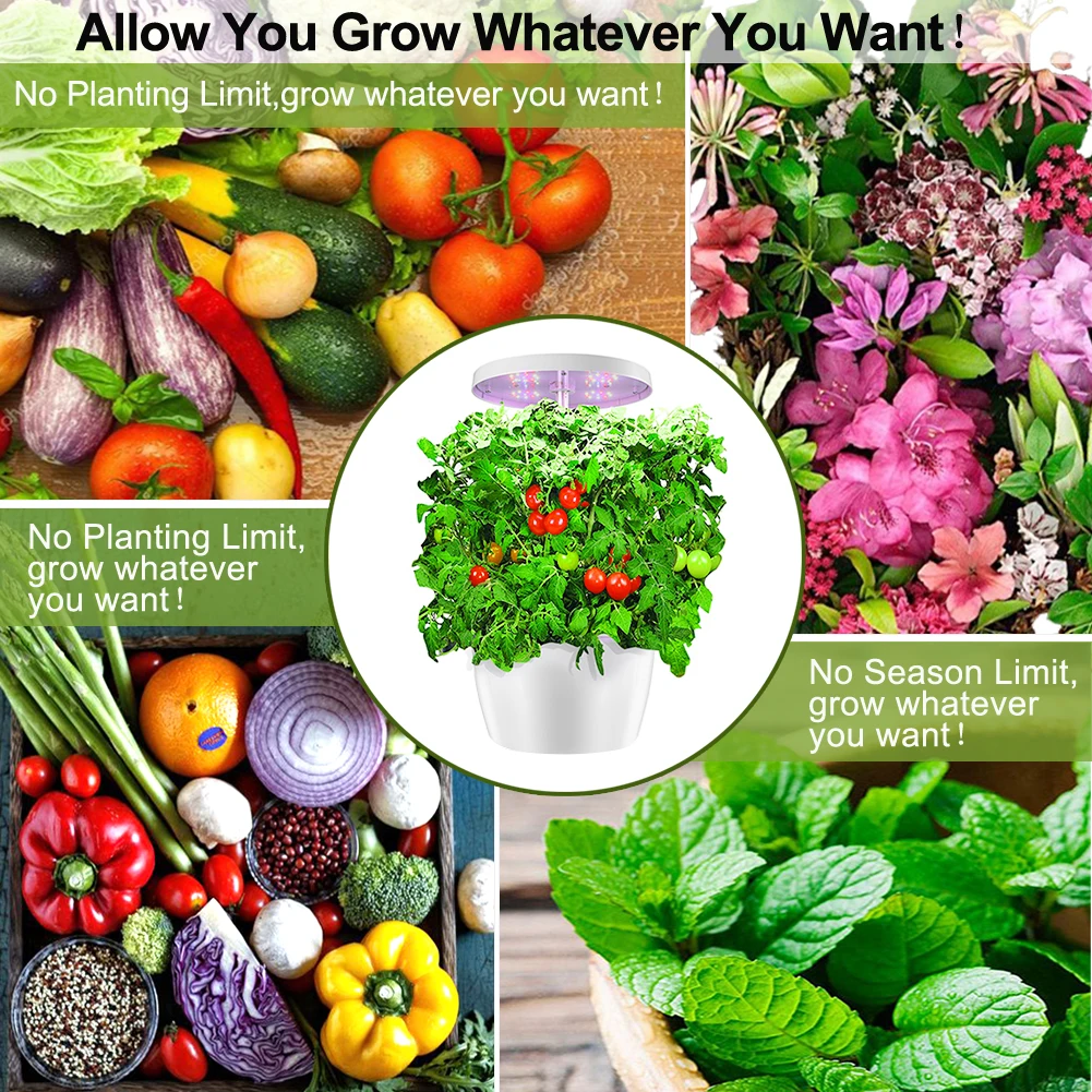 

Indoor Home Garden Nursery Pots Hydroponics System Intelligent Box with Grow Light Educational Toys for Children