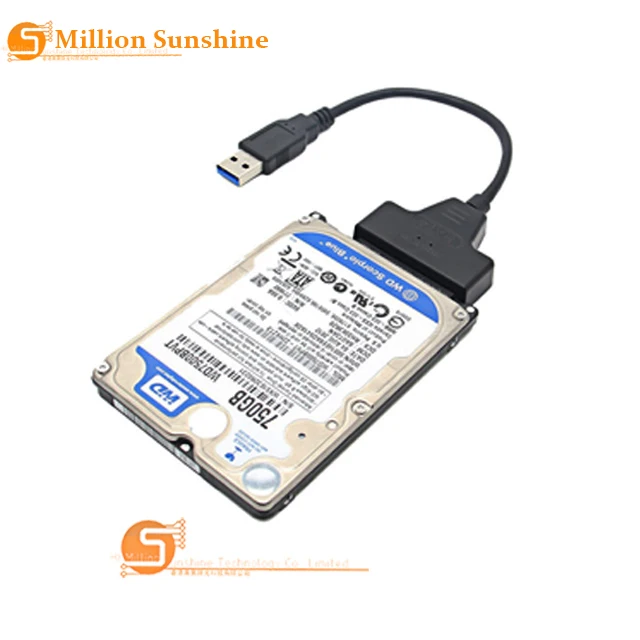 Кабель USB 3 0 к SATA 2 5 22 контактному адаптеру поддержка внешнего SSD/HDD/ноутбука/Raspberry Pi