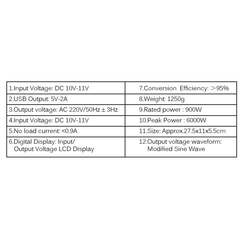 Автомобильный инвертор Onever 12 В 220 6000 Вт пиковая мощность преобразователь