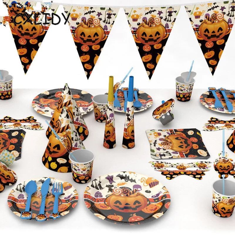 Украшение для вечевечерние НКИ в виде головы тыквы на Хэллоуин Настольная