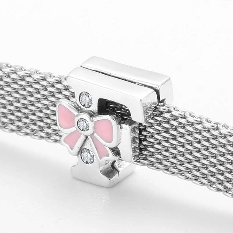 Лидер продаж зажимы из стерлингового серебра 925 пробы с буквами F и бусинами