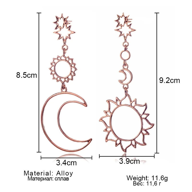 

FAMSHIN Retro Minimalist Square Earrings Irregular Dangle Earrings Exaggerated Cold Wind Fashion Earring For Women Accessories