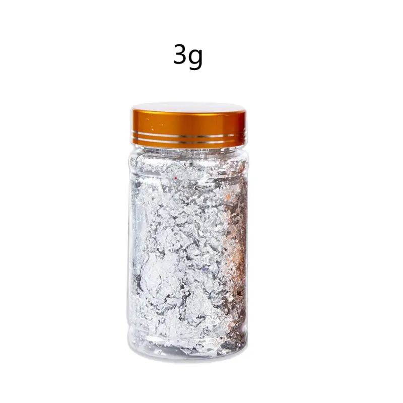 

3 Colors Metallic Foil Flakes Sequins Glitters for Painting Arts Nail Art Foil Decorative Paper Resin Mold Fillings