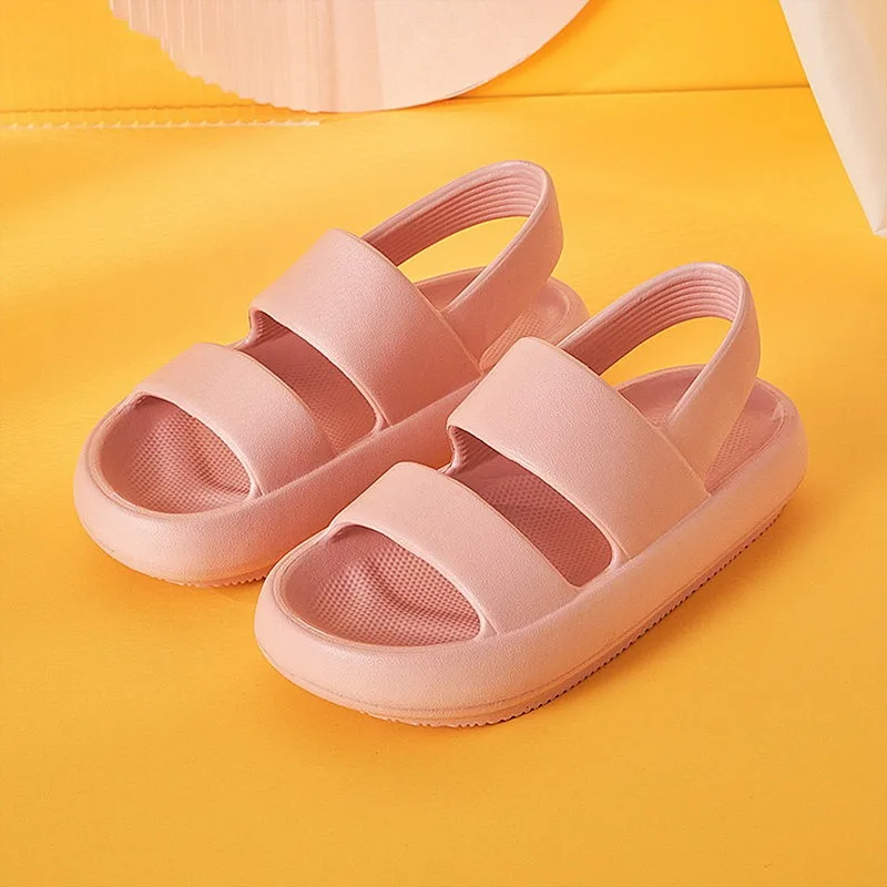 

2021 New Thicker EVA Soft Sole Sandals Thick Sole Comfortable Anti-Slip Women Sandals Summer Indoor Outdoor Platform Shoes Shoe