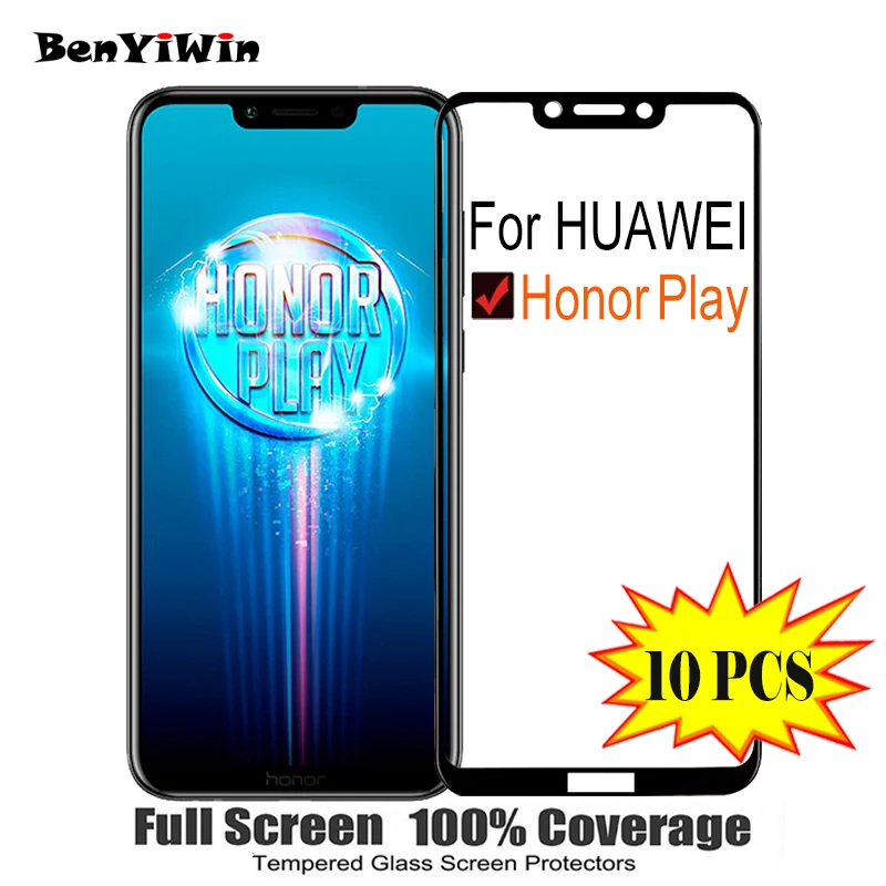 Защитная пленка для экрана из закаленного стекла полное покрытие Huawei Honor Play 9H