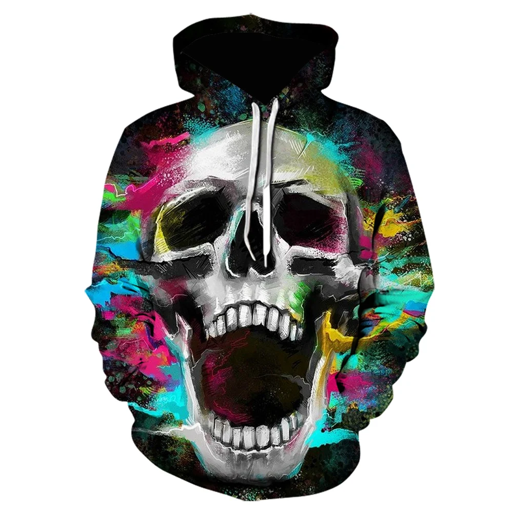 

New 3d Printing Fashion Brand Men's Hoodie Sweatshirt Men's Fun Plus Size Black Hoodie Men's Unisex Winter Pullover