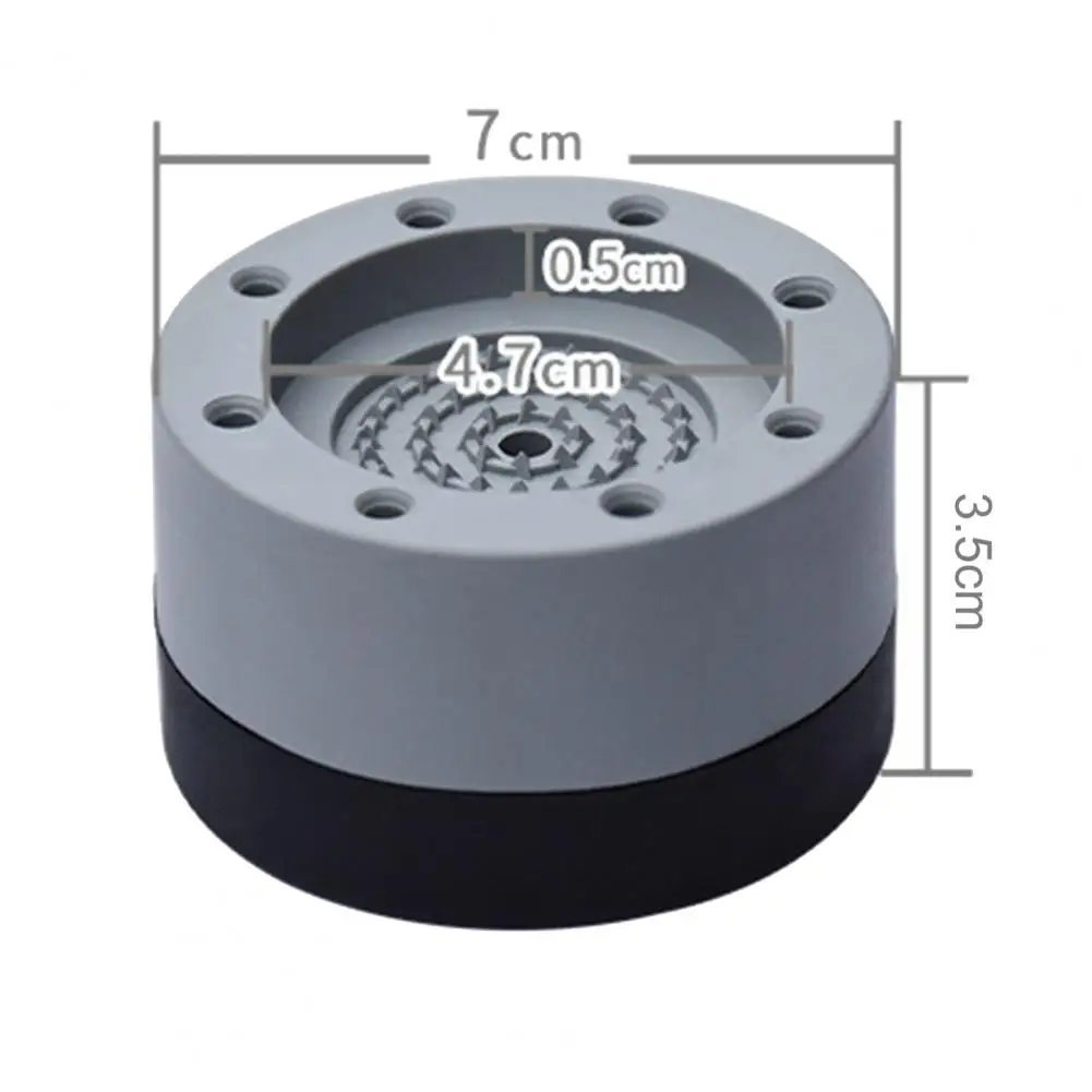 

4Pcs Practical Feet Cushion Dual-layer Cylinder Shock-proof Feet Pad Superimposable PVC Washing Machine Feet Mat for Table