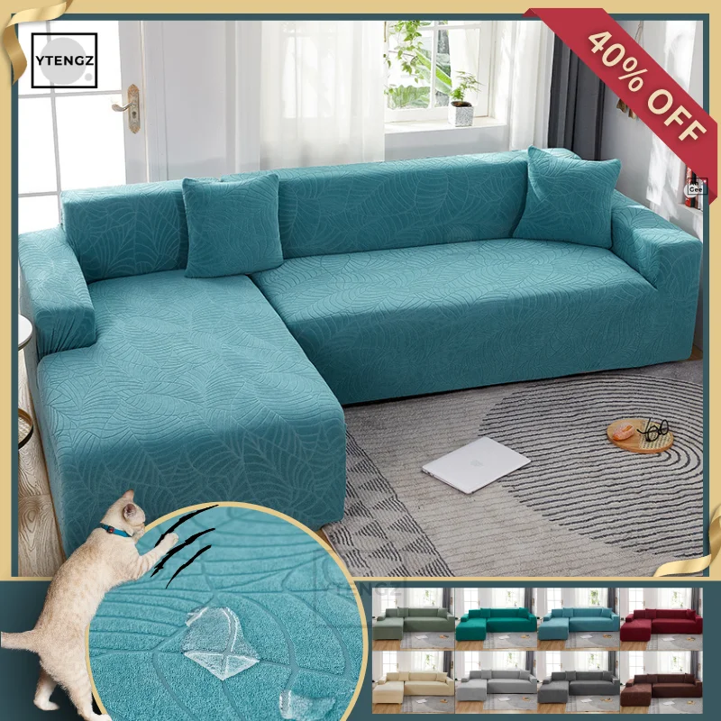 

L Shape Sofa Cover For Living Room Waterproof Cushion Cover Elastic Sofa Slipcovers Armchair Covers For Sofa Jacquard Sofa Cover