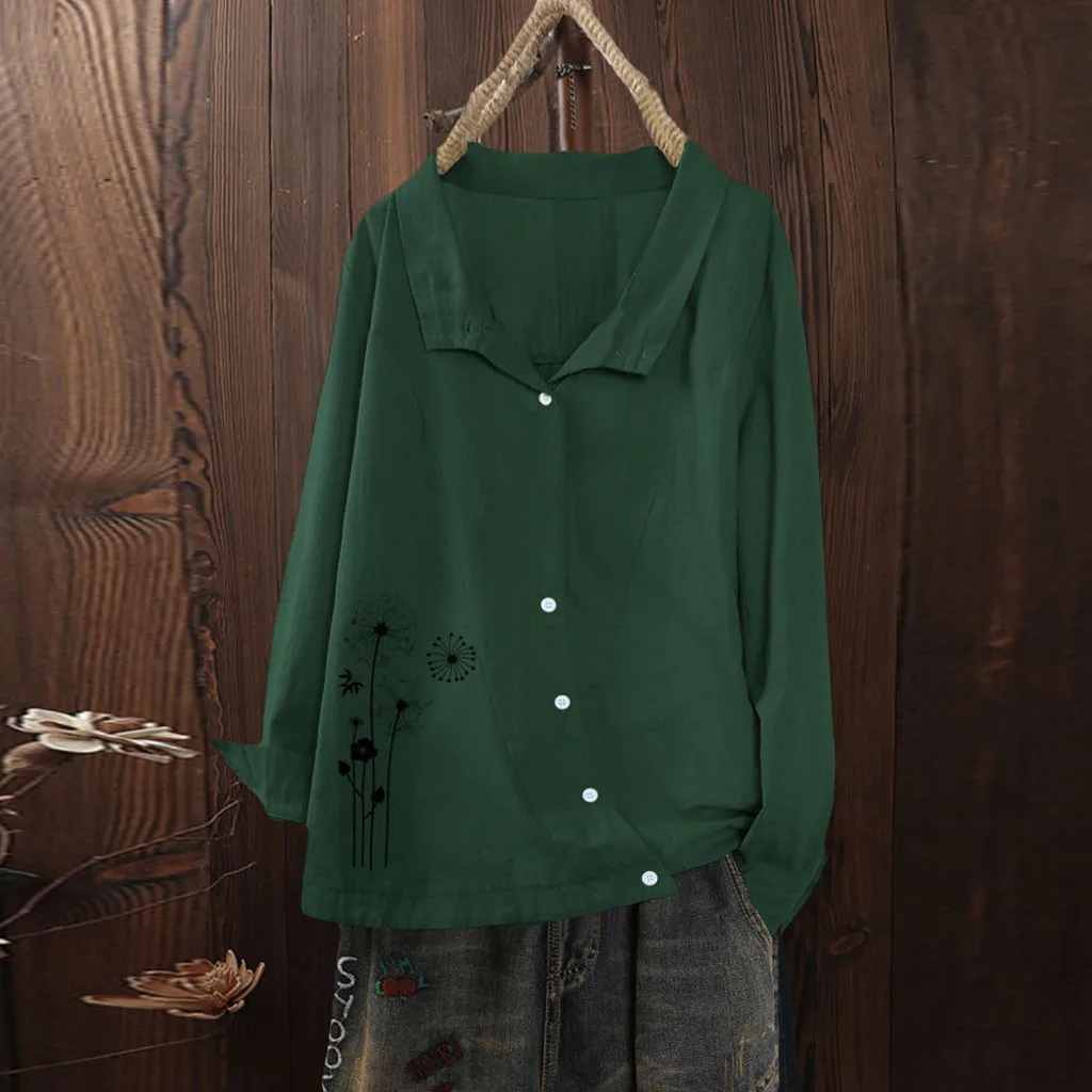 Женский свитер вязаный 2019New Модный женский цветочный Свободный Топ v-образный