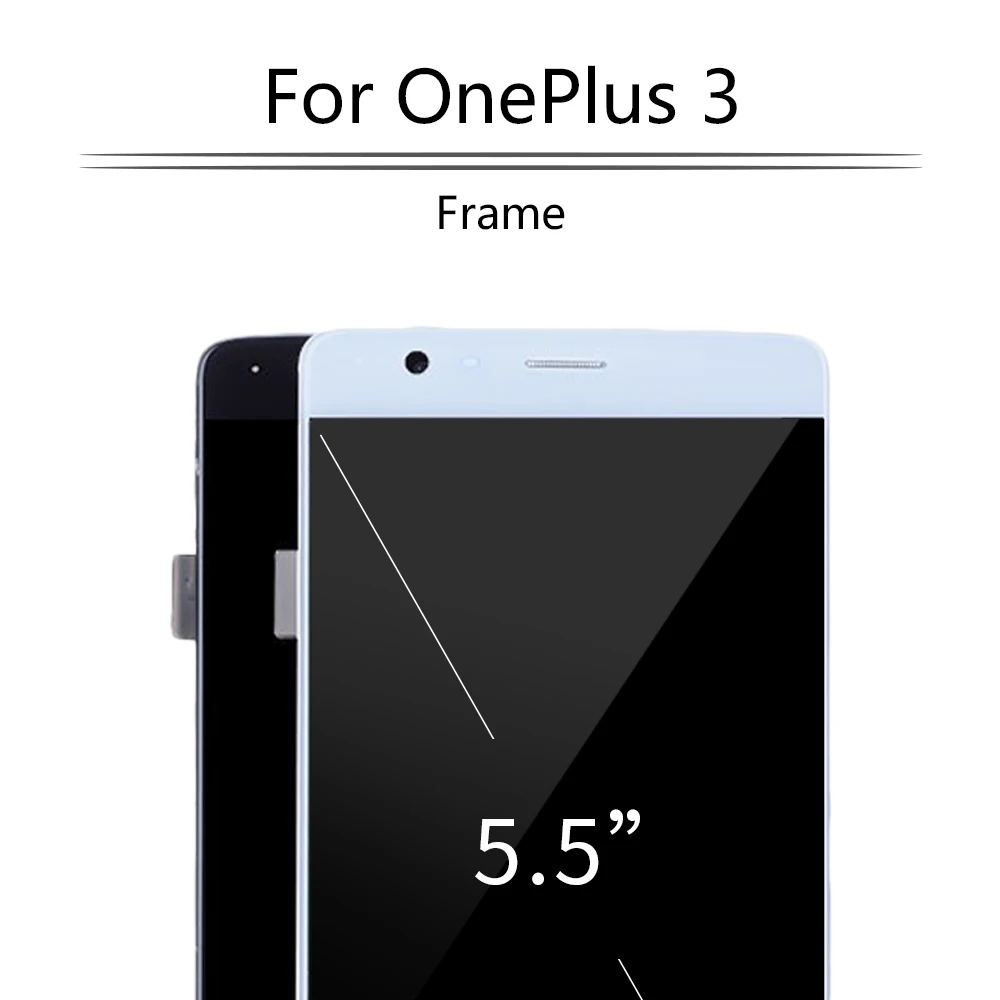 Оригинальный ЖК-дисплей 5 дюйма для Oneplus 3T 3 сенсорный экран рамка дигитайзер