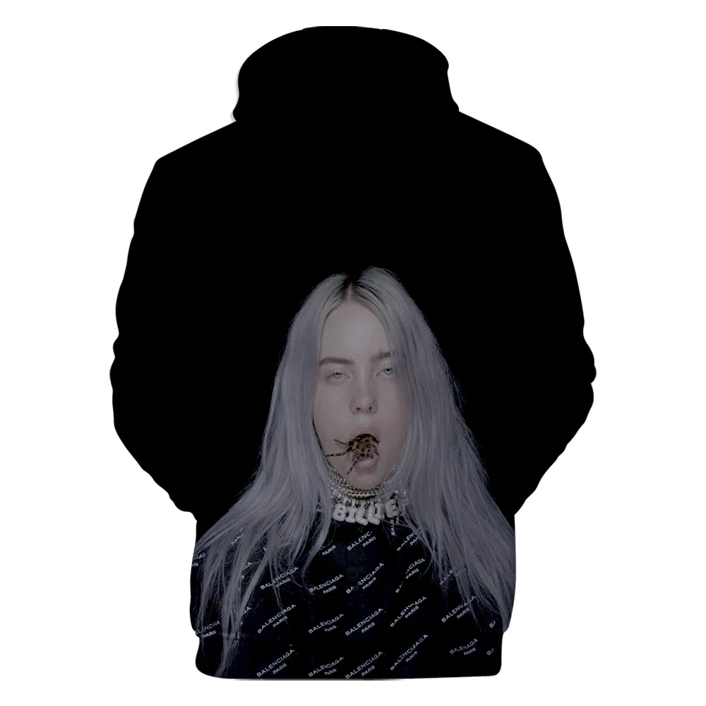 Оригинальные толстовки для мужчин и женщин Billie Eilish, толстовка с капюшоном, лидер продаж, осенне-зимняя модная одежда для мальчиков и девочек