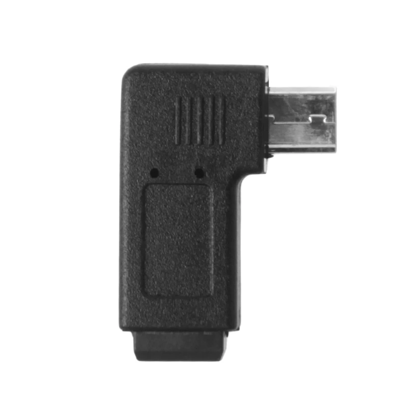 

P8DC 90 ° левый и правый угол Mini USB 5-контактный разъем для Micro USB адаптер для синхронизации данных