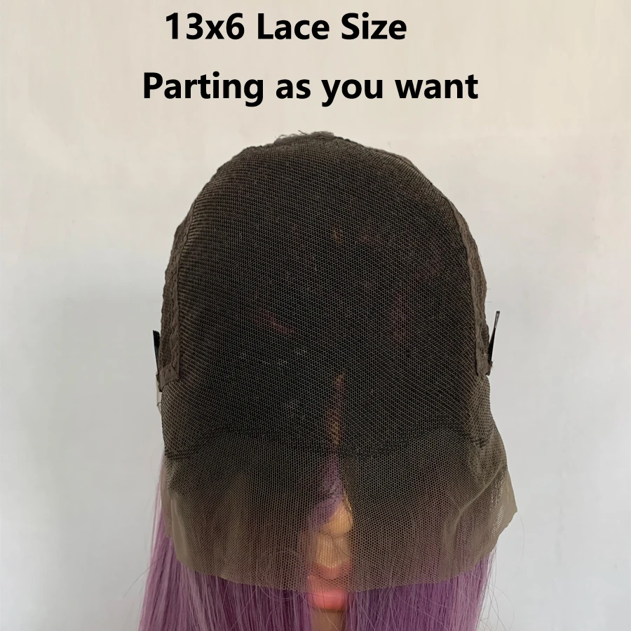 FANXITON, 13x6, парик на кружеве, синтетические волосы, Омбре, парики на шнуровке, зеленый парик, два тона, синтетический парик на кружеве, высокотемпературное волокно