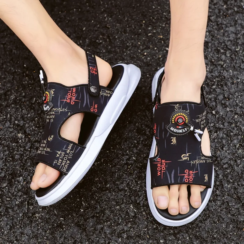 

Soft Shoes Wear-resistant Designer Outdoor Men New 2021 Men's Slippers Sandy Beach Non-slip Fashion Brand Sandals Casual Luxury