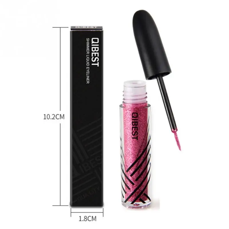 QIBEST 13 colors Liquid Glitter Eyeliner Waterproof Long Lasting Eyeshadow Shimmer Sparkling Makeup Diamond Eyeliner Cosmetic