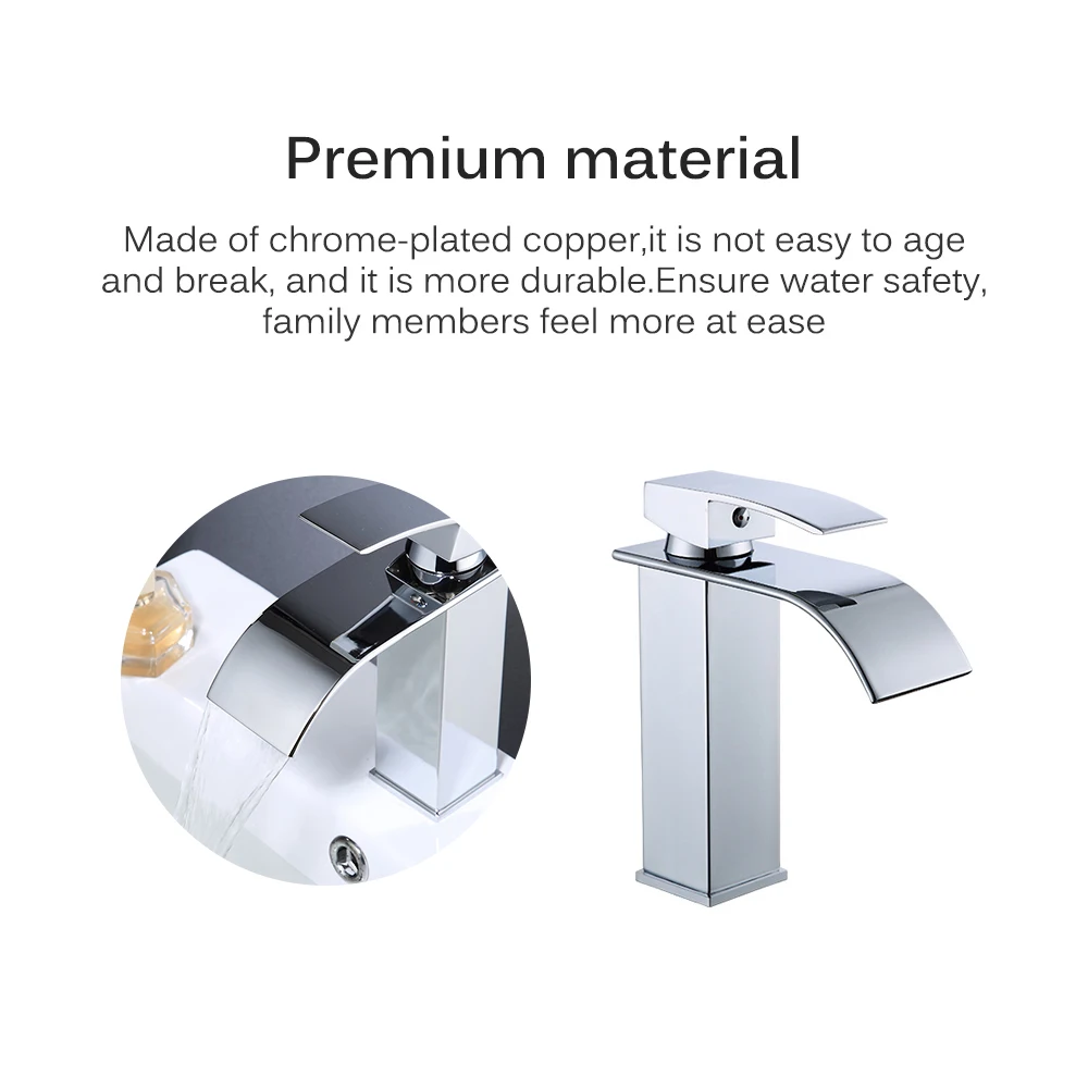 Современный Смеситель для раковины в ванную комнату кран холодной и горячей воды