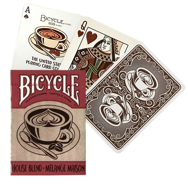 

Bicycle House Blend Coffee Playing Cards Cafe Deck Poker Size USPCC Custom Limited Edition Magic Cards Magic props Magia tricks