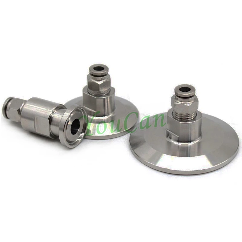 Гигиенический тройной зажим из нержавеющей стали пневматический трубчатый