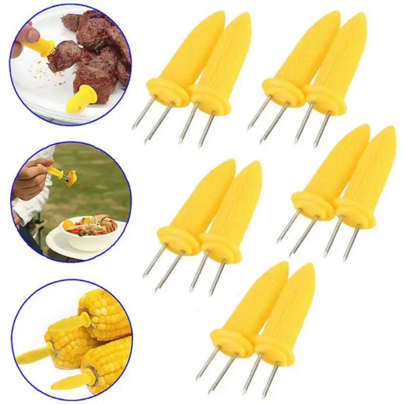

10 шт., многоразовые держатели для кукурузы, нержавеющая сталь