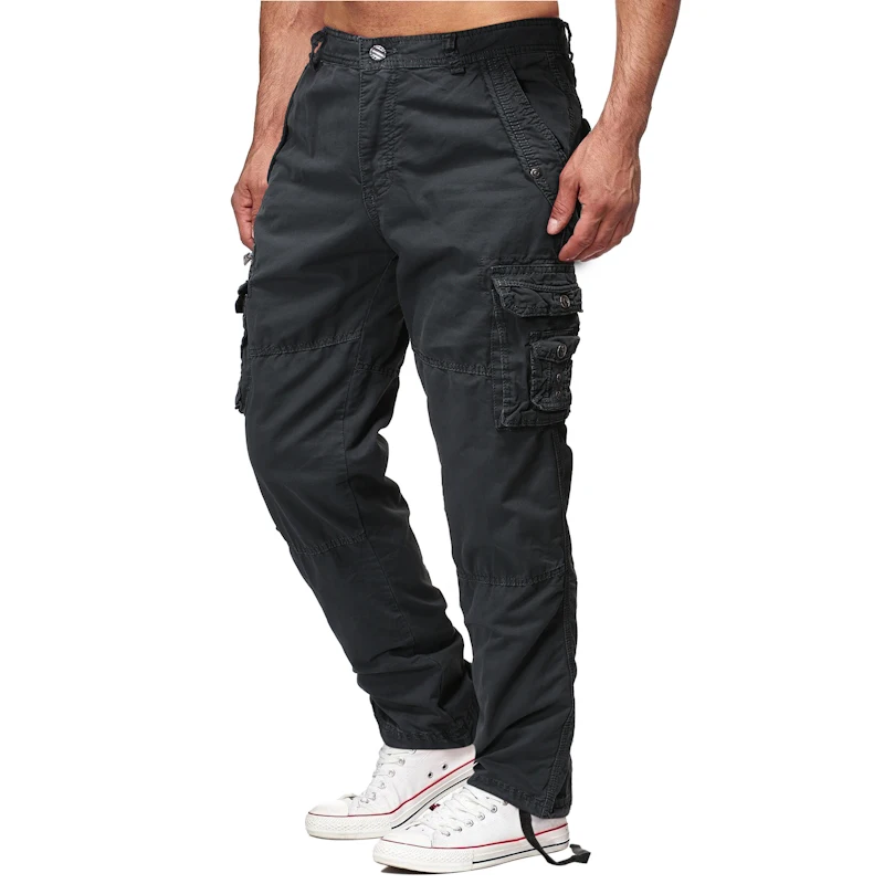 Большие размеры для 40 # мужские зимние повседневные брюки карго комбинезоны