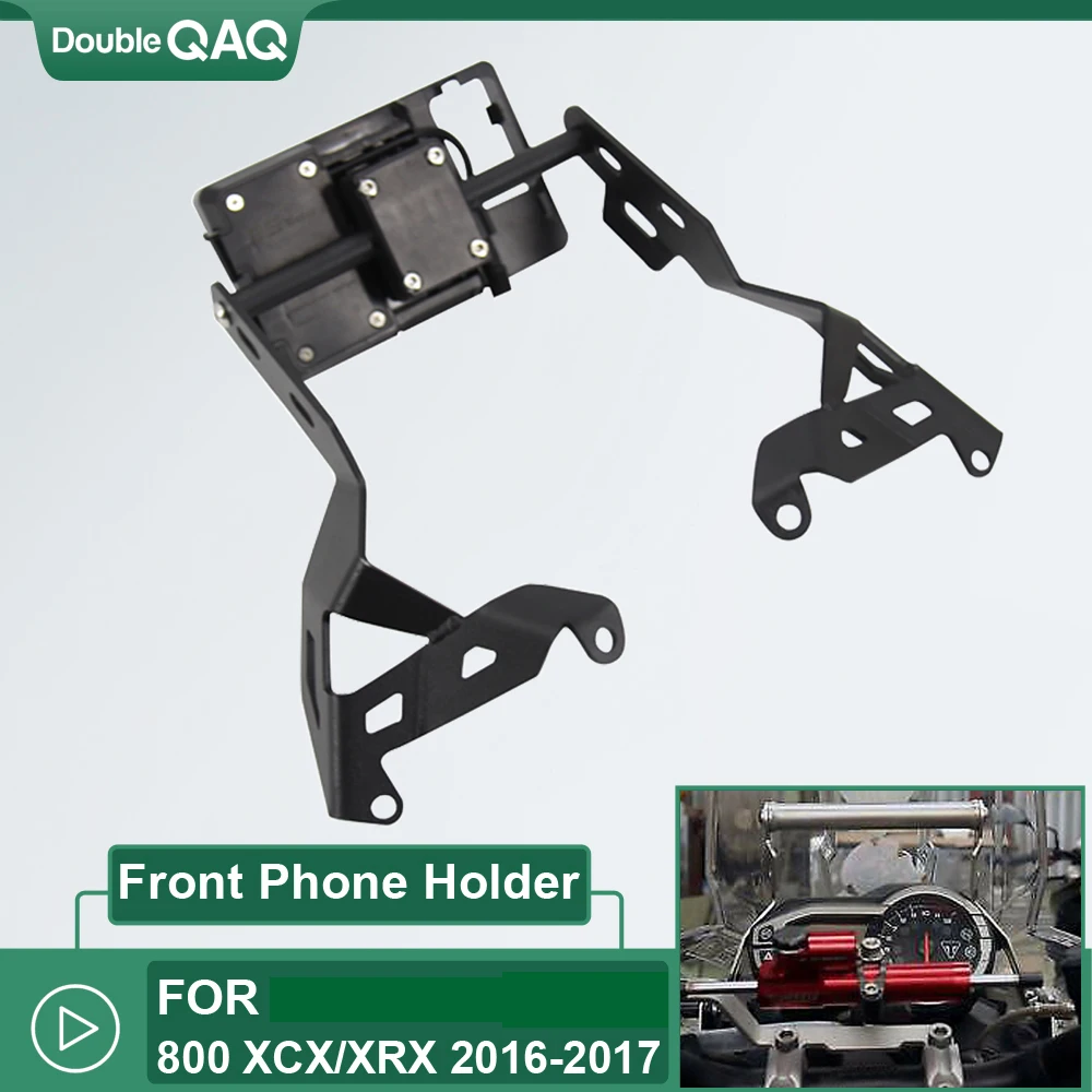 

Motorcycle Front Phone Holder Smartphone Holder GPS Navigation Plate Holder 2016-2017 for tiger 800 XCX / XRX