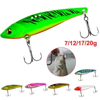 7121720g 3d eyes metal vib blade lure sinking vibration baits artificial vibe for bass pike perch fishing 6 colors 2021 new