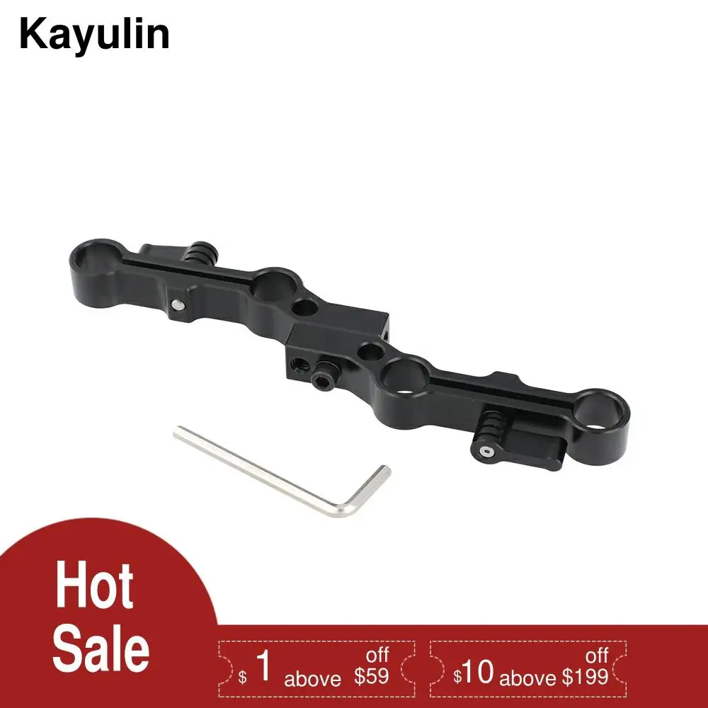 Kayulin Многофункциональный 15 мм двойной порт стержень зажим Railblock адаптер набор для