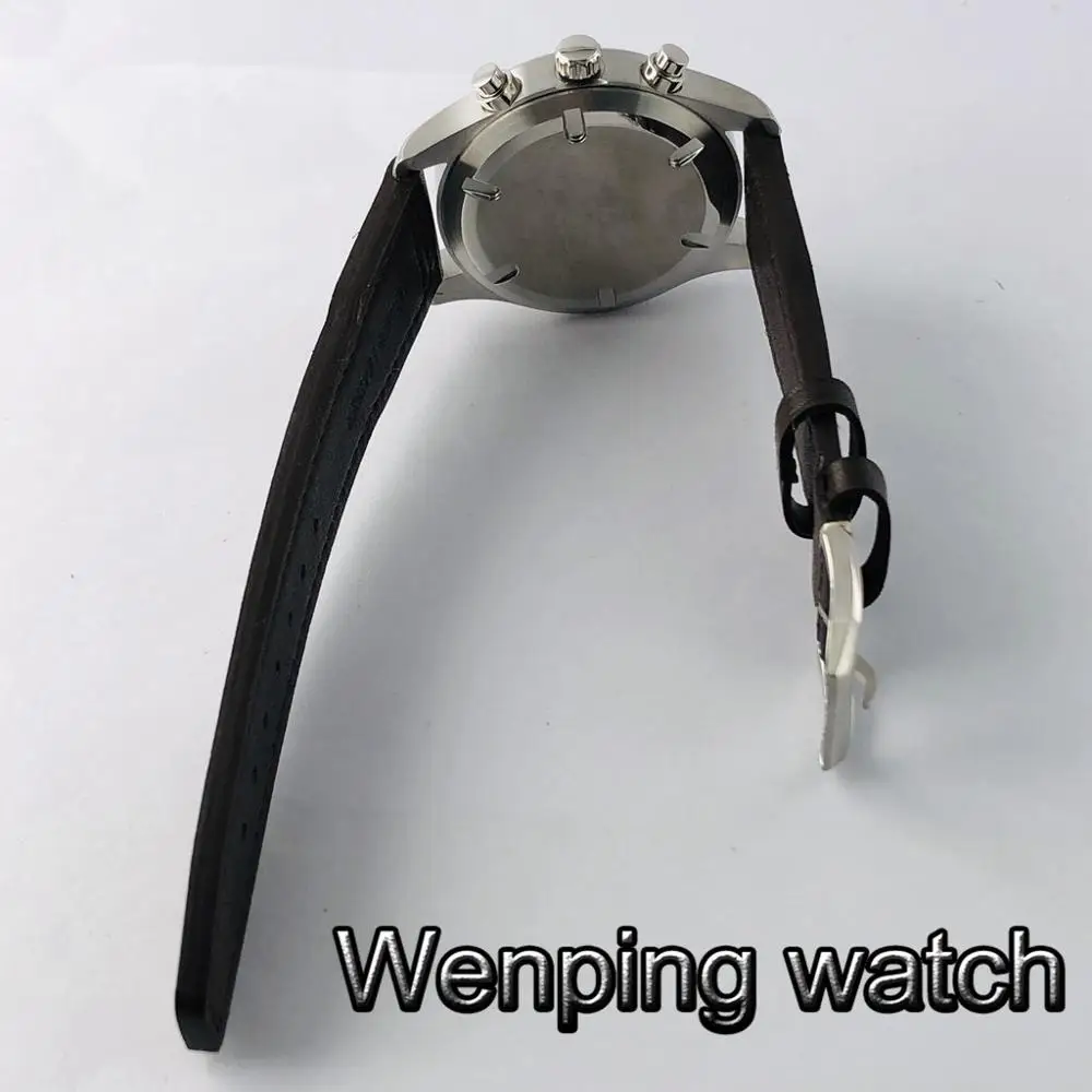 Мужские водонепроницаемые кварцевые часы с хронографом 41 мм | Наручные