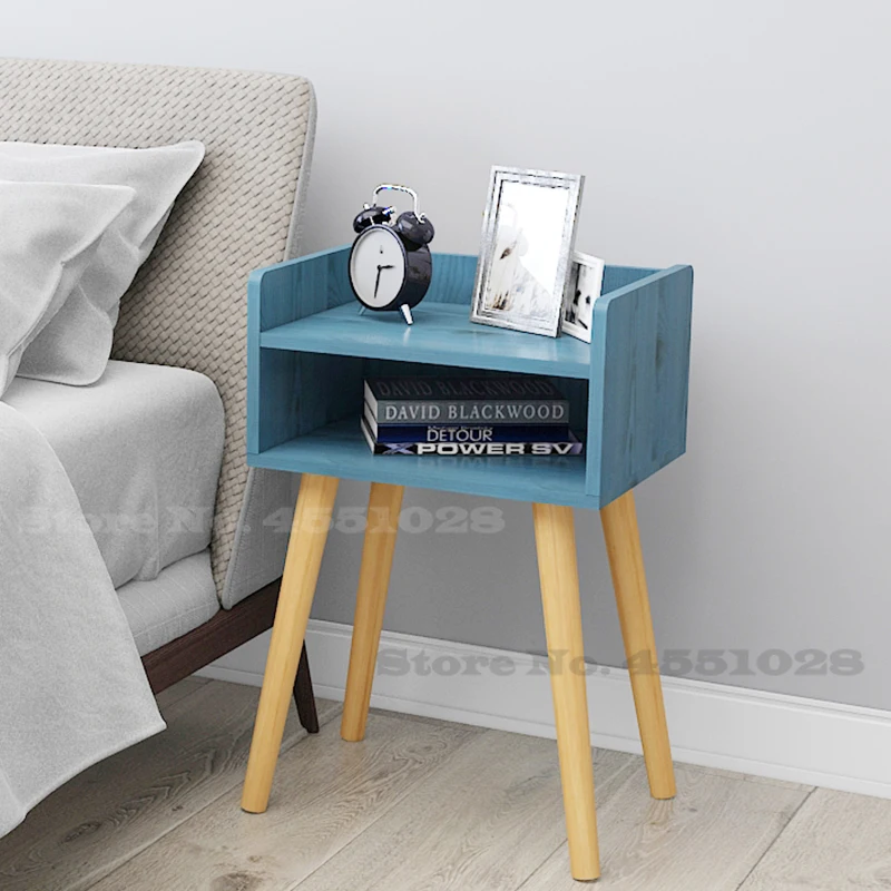 0% H Living room modern coffee table solid wood leg storage floating window mini talk tea bedroom bedside | Мебель