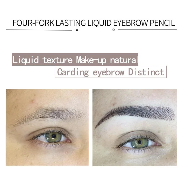 

Double-Headed Stamps Eye liner Waterproof Quick Dry Eyeliner Painting Brow Tattoo Pencil Eye Brow Pencil Cosmetics Makeup Tools