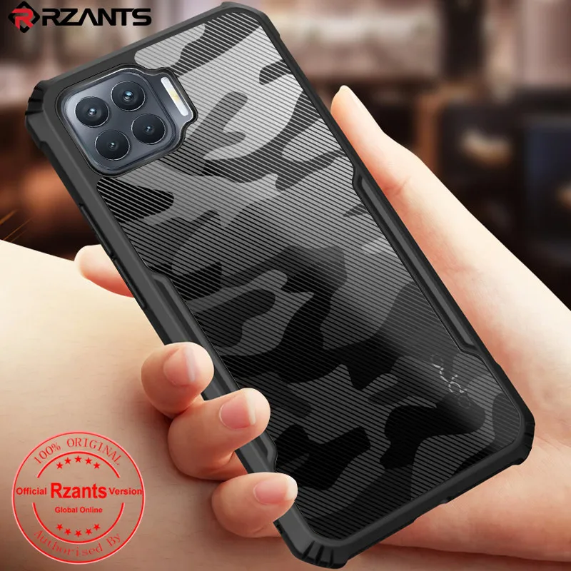 

Rzants For OPPO A93 A73 A53 Case Hard [Camouflage Beetle] Shockproof Slim Crystal Clear Cover funda Casing
