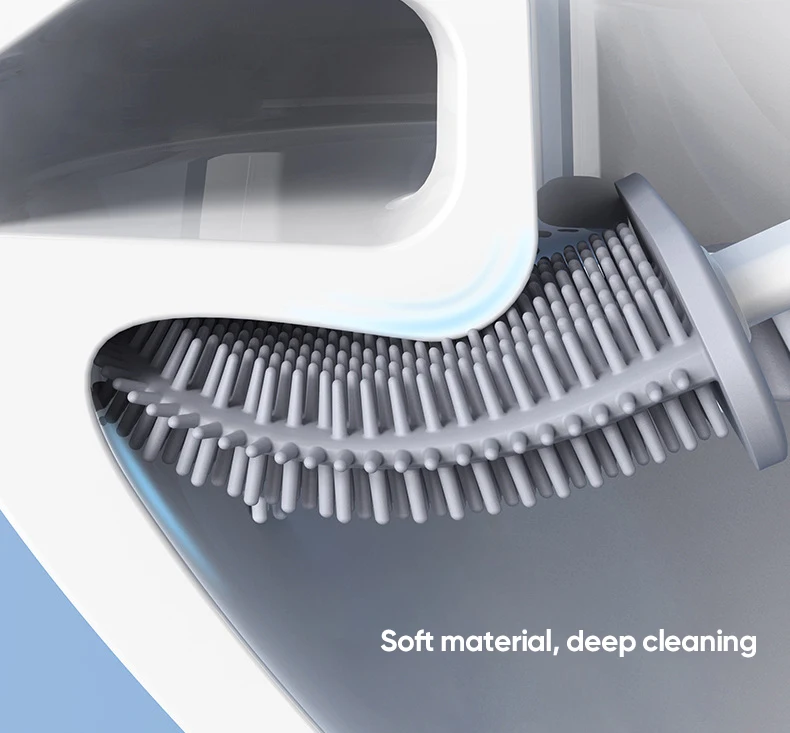 joybos toilet brush with base bathroom cleaning tool wc accessories flexible soft silicone head bristles brush holder set jx81 free global shipping