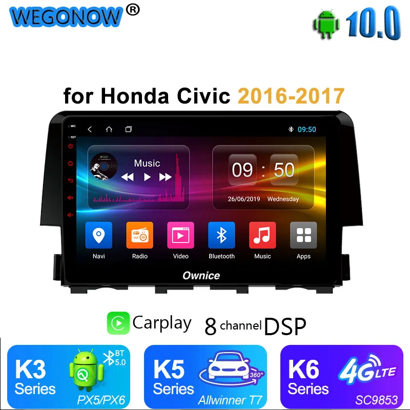 Ownice Octa Core Android 10 автомобильный DVD видео GPS навигатор 64G + 4G SPDIF DAB DVR Carplay 360 панорама